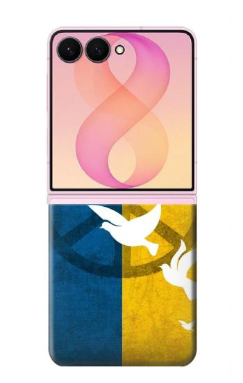 S3857 Peace Dove Ukraine Flag Case For Samsung Galaxy Z Flip 8