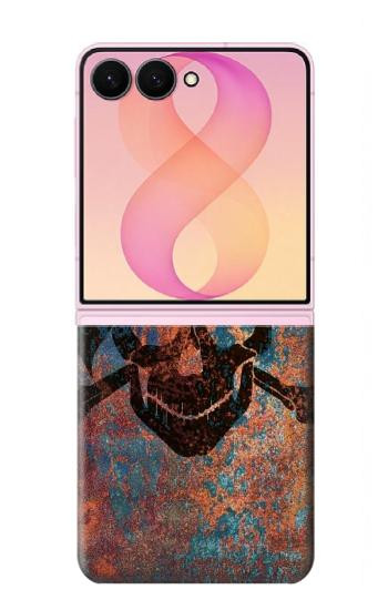 S3895 Pirate Skull Metal Case For Samsung Galaxy Z Flip 8