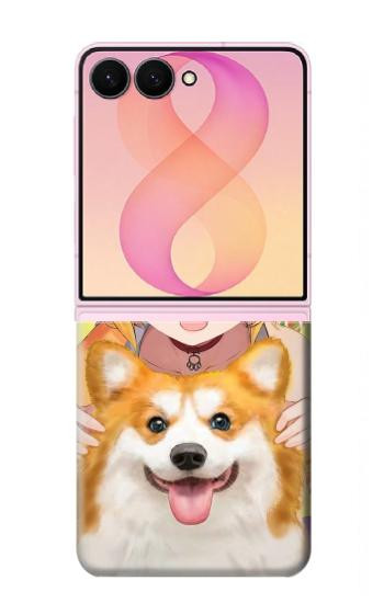 S3918 Baby Corgi Dog Corgi Girl Candy Case For Samsung Galaxy Z Flip 8