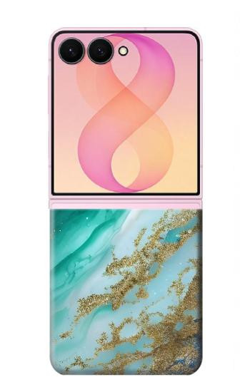 S3920 Abstract Ocean Blue Color Mixed Emerald Case For Samsung Galaxy Z Flip 8