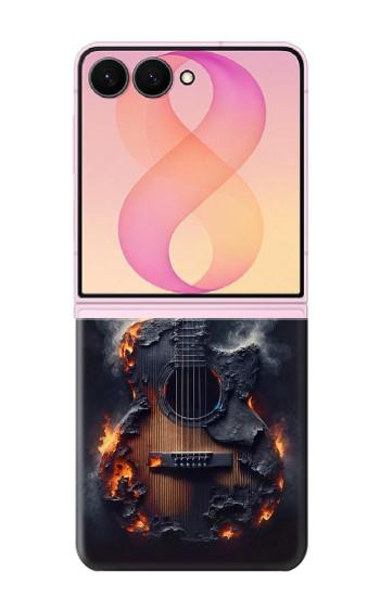 S3972 Burned Acoustic Guitar Graphic Case For Samsung Galaxy Z Flip 8