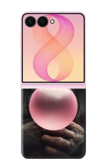 S3973 Chimpanzee Blowing Pink Bubblegum Case For Samsung Galaxy Z Flip 8