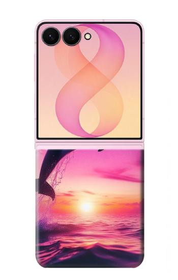 S3980 Dolphin Sunset Milky Way Case For Samsung Galaxy Z Flip 8