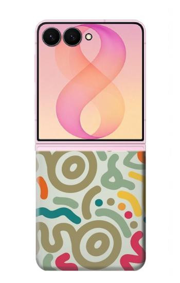 S4078 Abstract Colorful Doodle Pattern Case For Samsung Galaxy Z Flip 8