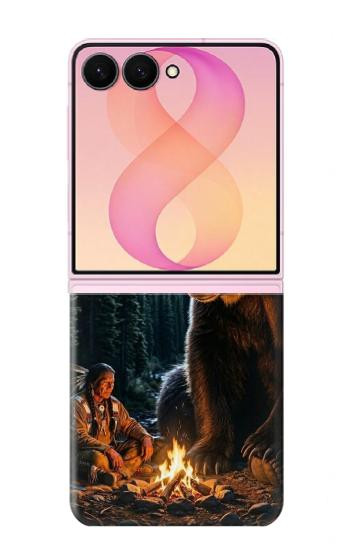 S4095 Majestic Bear Indian Wilderness Art Case For Samsung Galaxy Z Flip 8