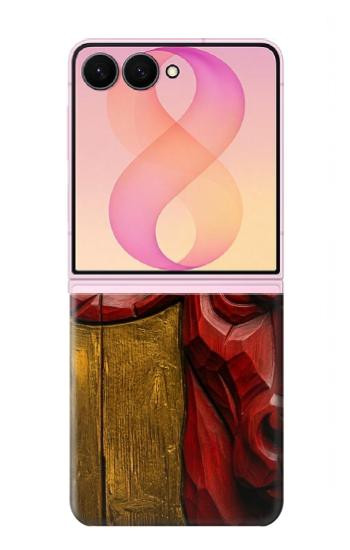 S4098 Span Bull Carved Artwork Case For Samsung Galaxy Z Flip 8
