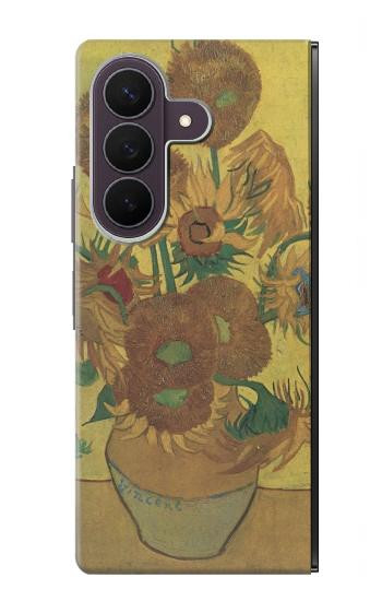 S0214 Van Gogh Vase Fifteen Sunflowers Case For Samsung Galaxy Z Fold 8 Ultra