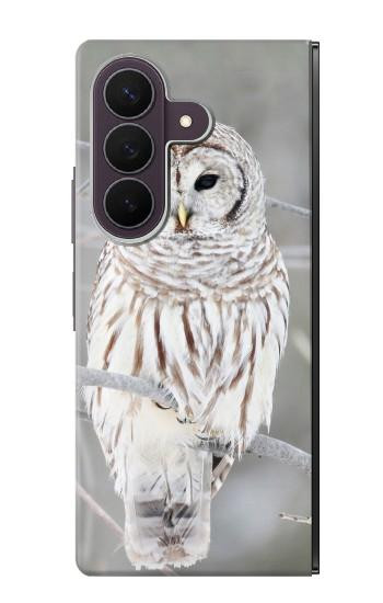 S1566 Snowy Owl White Owl Case For Samsung Galaxy Z Fold 8 Ultra