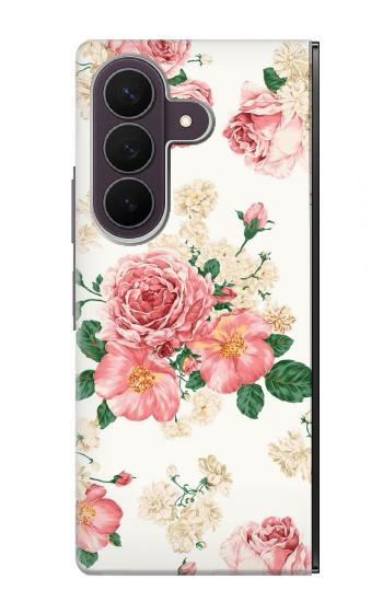 S1859 Rose Pattern Case For Samsung Galaxy Z Fold 8 Ultra