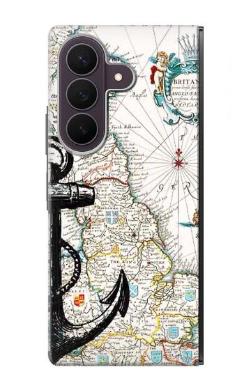 S1962 Nautical Chart Case For Samsung Galaxy Z Fold 8 Ultra