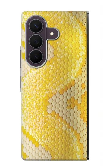 S2713 Yellow Snake Skin Graphic Printed Case For Samsung Galaxy Z Fold 8 Ultra