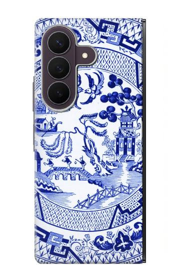 S2768 Willow Pattern Graphic Case For Samsung Galaxy Z Fold 8 Ultra