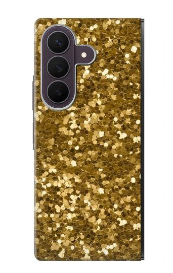 S3388 Gold Glitter Graphic Print Case For Samsung Galaxy Z Fold 8 Ultra