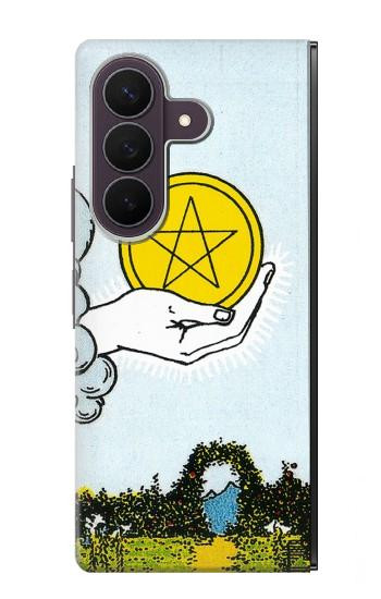 S3722 Tarot Card Ace of Pentacles Coins Case For Samsung Galaxy Z Fold 8 Ultra