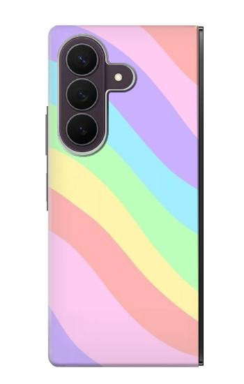 S3810 Pastel Unicorn Summer Wave Case For Samsung Galaxy Z Fold 8 Ultra