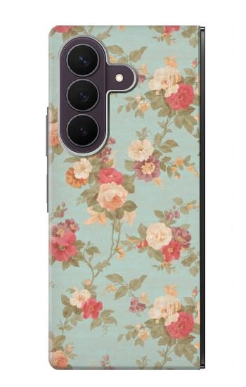 S3910 Vintage Rose Case For Samsung Galaxy Z Fold 8 Ultra