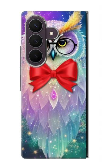 S3934 Fantasy Nerd Owl Case For Samsung Galaxy Z Fold 8 Ultra