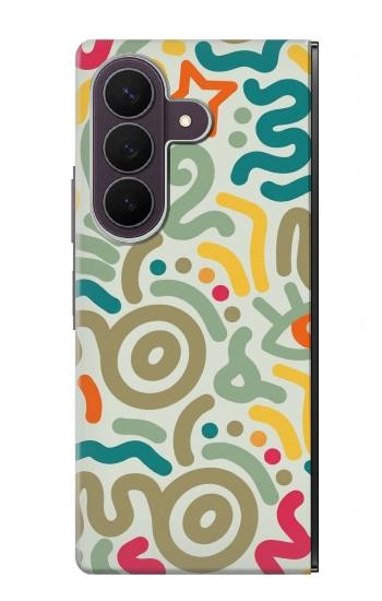 S4078 Abstract Colorful Doodle Pattern Case For Samsung Galaxy Z Fold 8 Ultra