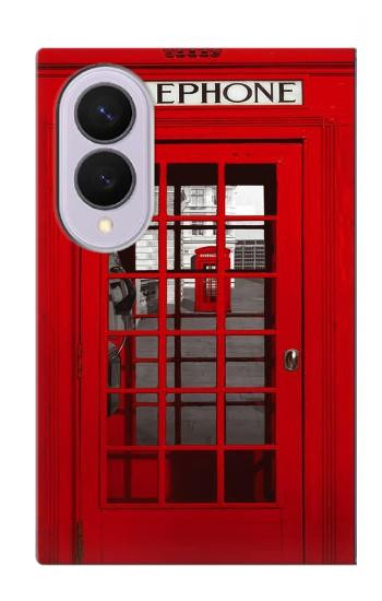 S0058 British Red Telephone Box Case For Samsung Galaxy Z Fold 8