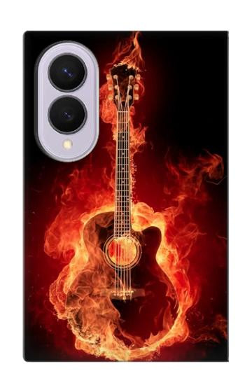 S0415 Fire Guitar Burn Case For Samsung Galaxy Z Fold 8