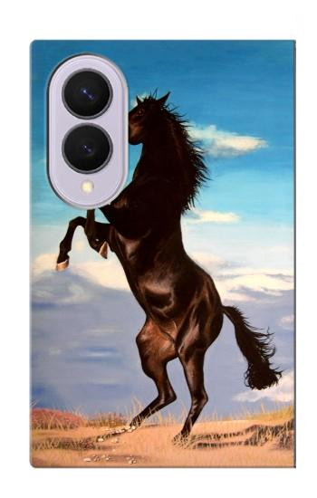 S0934 Wild Black Horse Case For Samsung Galaxy Z Fold 8