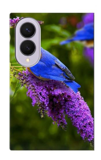 S1565 Bluebird of Happiness Blue Bird Case For Samsung Galaxy Z Fold 8
