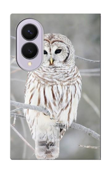 S1566 Snowy Owl White Owl Case For Samsung Galaxy Z Fold 8