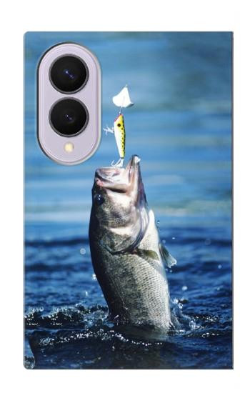S1594 Bass Fishing Case For Samsung Galaxy Z Fold 8