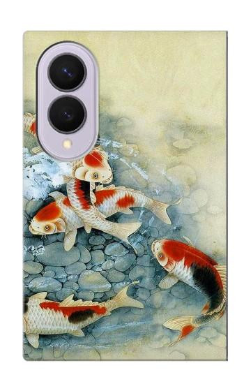 S1654 Koi Carp Fish Art Painting Case For Samsung Galaxy Z Fold 8