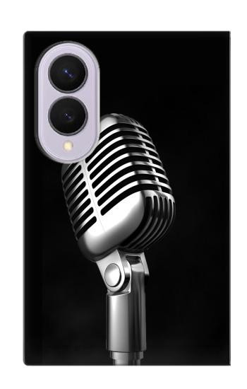 S1672 Retro Microphone Jazz Music Case For Samsung Galaxy Z Fold 8