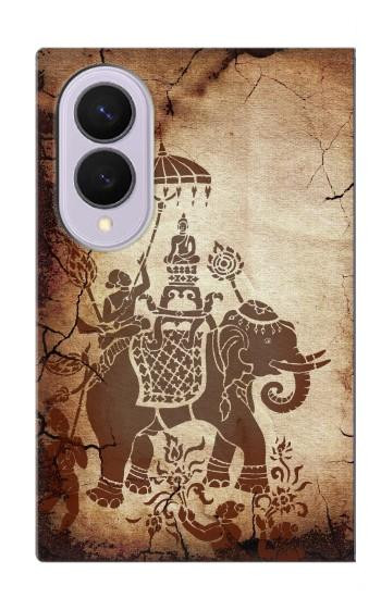 S2102 Thai Art Buddha on Elephant Case For Samsung Galaxy Z Fold 8