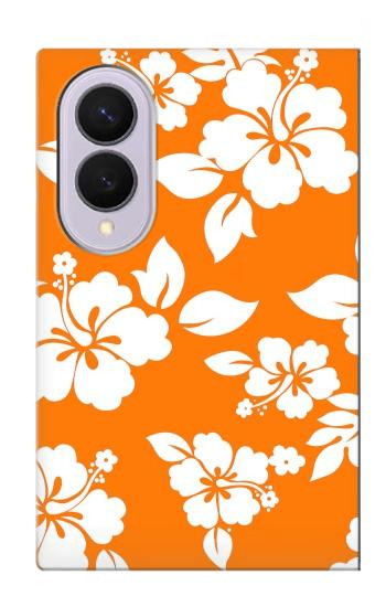S2245 Hawaiian Hibiscus Orange Pattern Case For Samsung Galaxy Z Fold 8