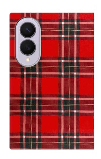 S2374 Tartan Red Pattern Case For Samsung Galaxy Z Fold 8