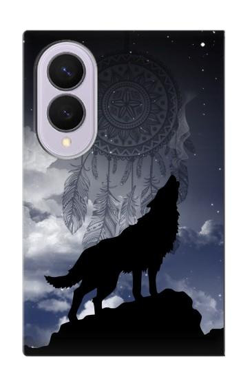 S3011 Dream Catcher Wolf Howling Case For Samsung Galaxy Z Fold 8