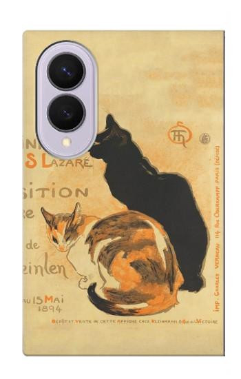 S3229 Vintage Cat Poster Case For Samsung Galaxy Z Fold 8