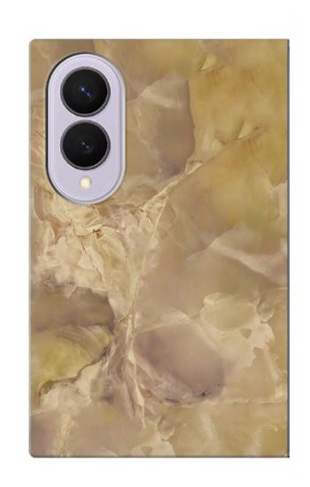 S3240 Yellow Marble Stone Case For Samsung Galaxy Z Fold 8