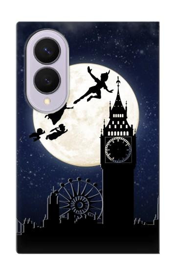 S3249 Peter Pan Fly Full Moon Night Case For Samsung Galaxy Z Fold 8