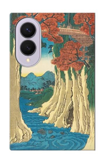 S3348 Utagawa Hiroshige The Monkey Bridge Case For Samsung Galaxy Z Fold 8
