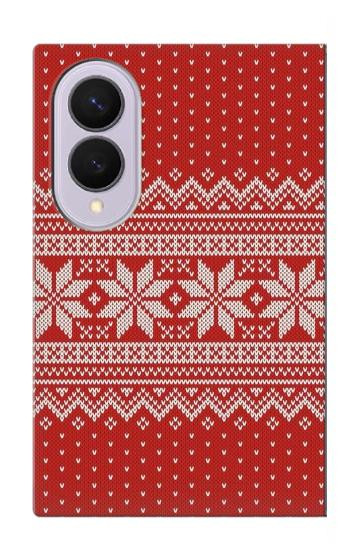 S3384 Winter Seamless Knitting Pattern Case For Samsung Galaxy Z Fold 8