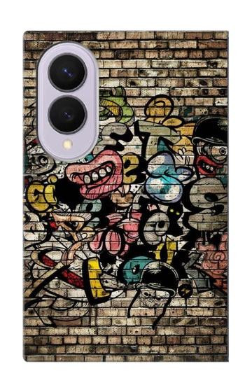 S3394 Graffiti Wall Case For Samsung Galaxy Z Fold 8