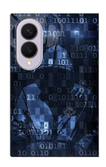 S3431 Digital Code Cyber Hacker Case For Samsung Galaxy Z Fold 8