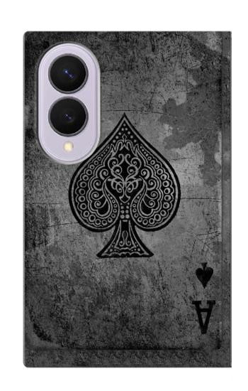 S3446 Black Ace Spade Case For Samsung Galaxy Z Fold 8