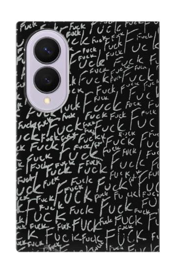 S3478 Funny Words Blackboard Case For Samsung Galaxy Z Fold 8