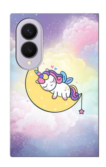 S3485 Cute Unicorn Sleep Case For Samsung Galaxy Z Fold 8