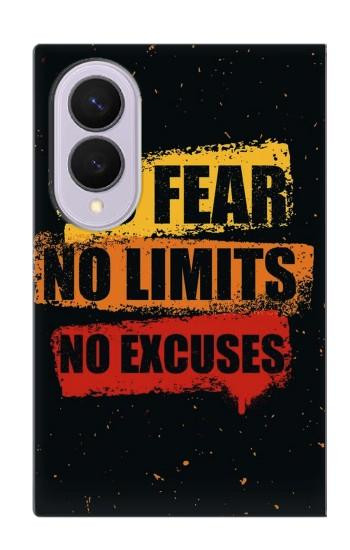 S3492 No Fear Limits Excuses Case For Samsung Galaxy Z Fold 8