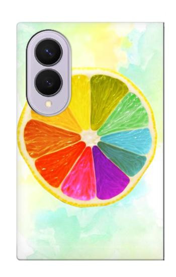 S3493 Colorful Lemon Case For Samsung Galaxy Z Fold 8