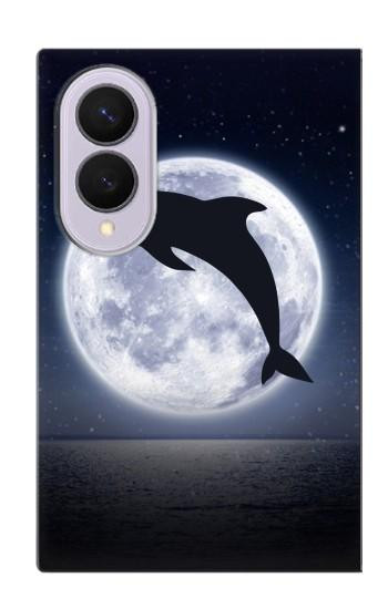 S3510 Dolphin Moon Night Case For Samsung Galaxy Z Fold 8