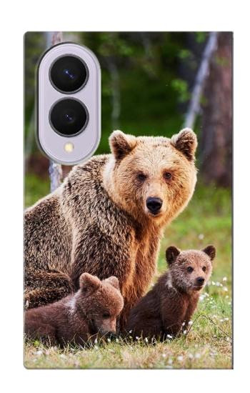 S3558 Bear Family Case For Samsung Galaxy Z Fold 8