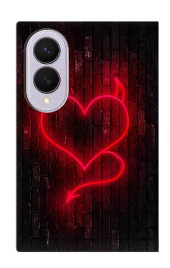 S3682 Devil Heart Case For Samsung Galaxy Z Fold 8