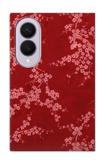 S3817 Red Floral Cherry blossom Pattern Case For Samsung Galaxy Z Fold 8